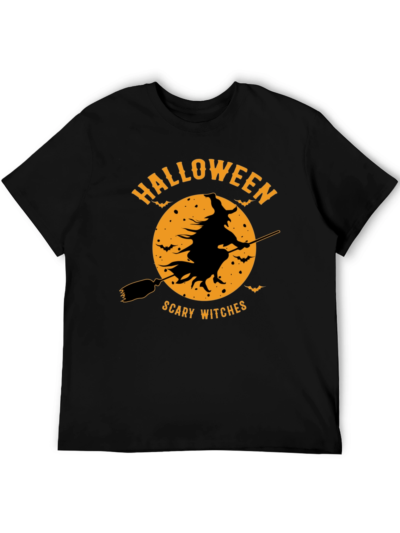 Halloween Scary Witches Black T-Shirt