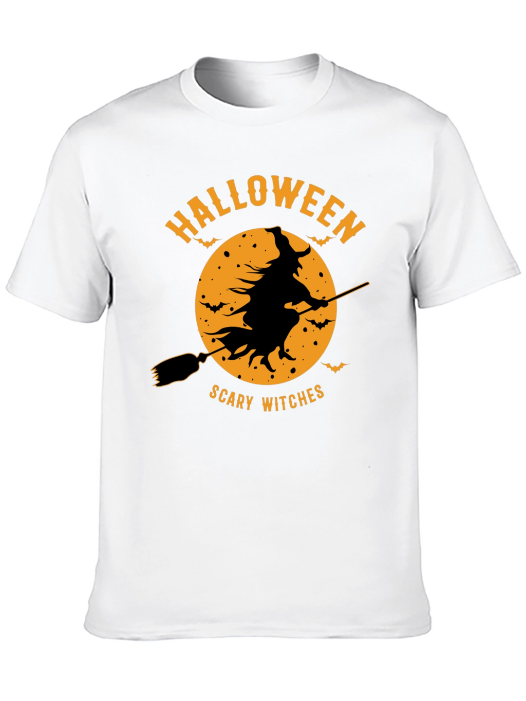 Halloween Scary Witches Black T-Shirt
