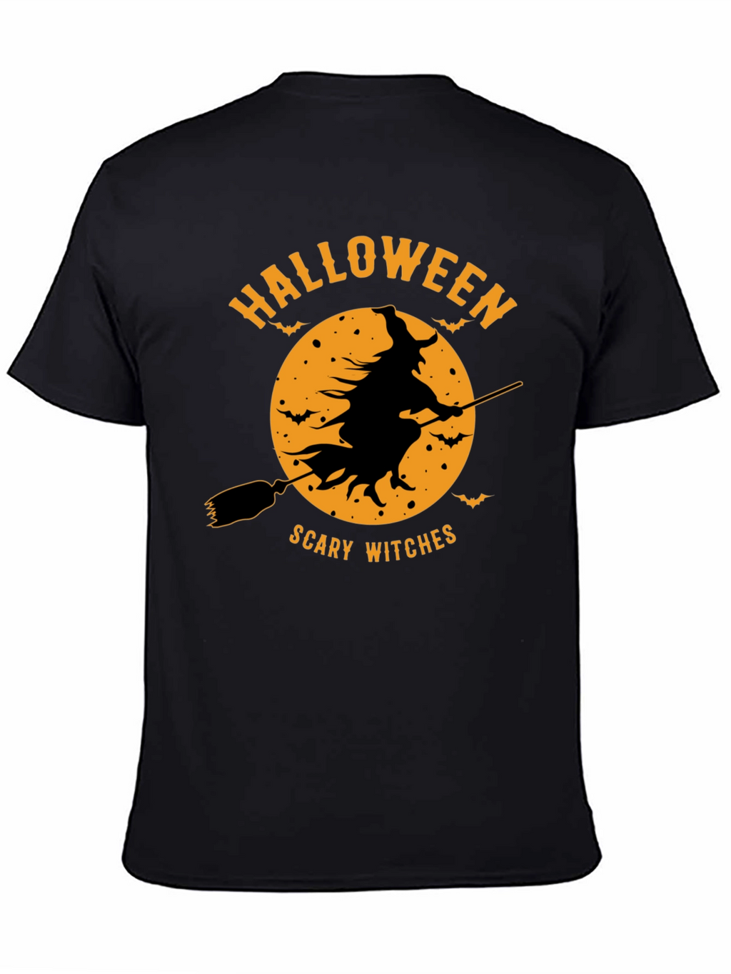Halloween Scary Witches Black T-Shirt