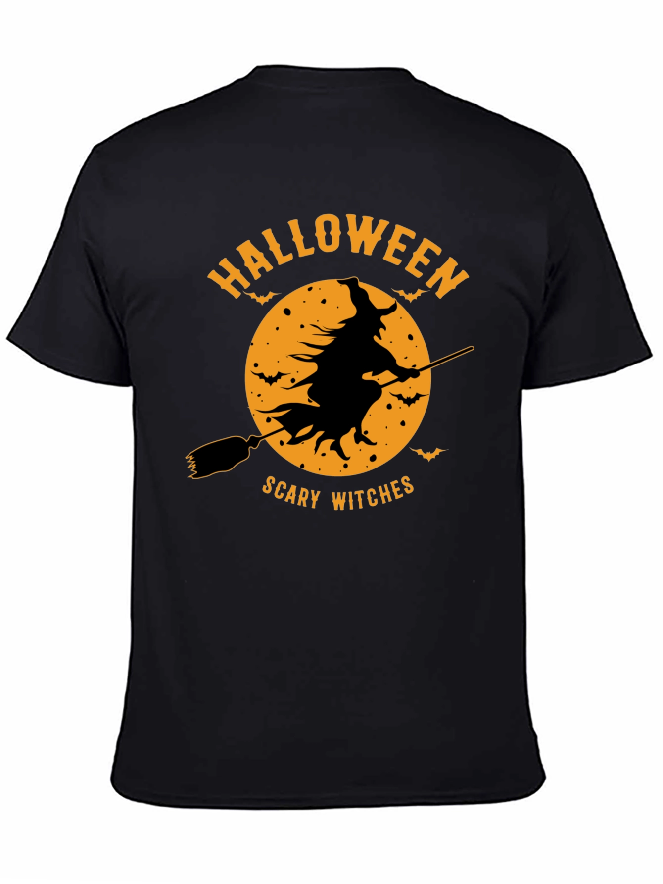 Halloween Scary Witches Black T-Shirt