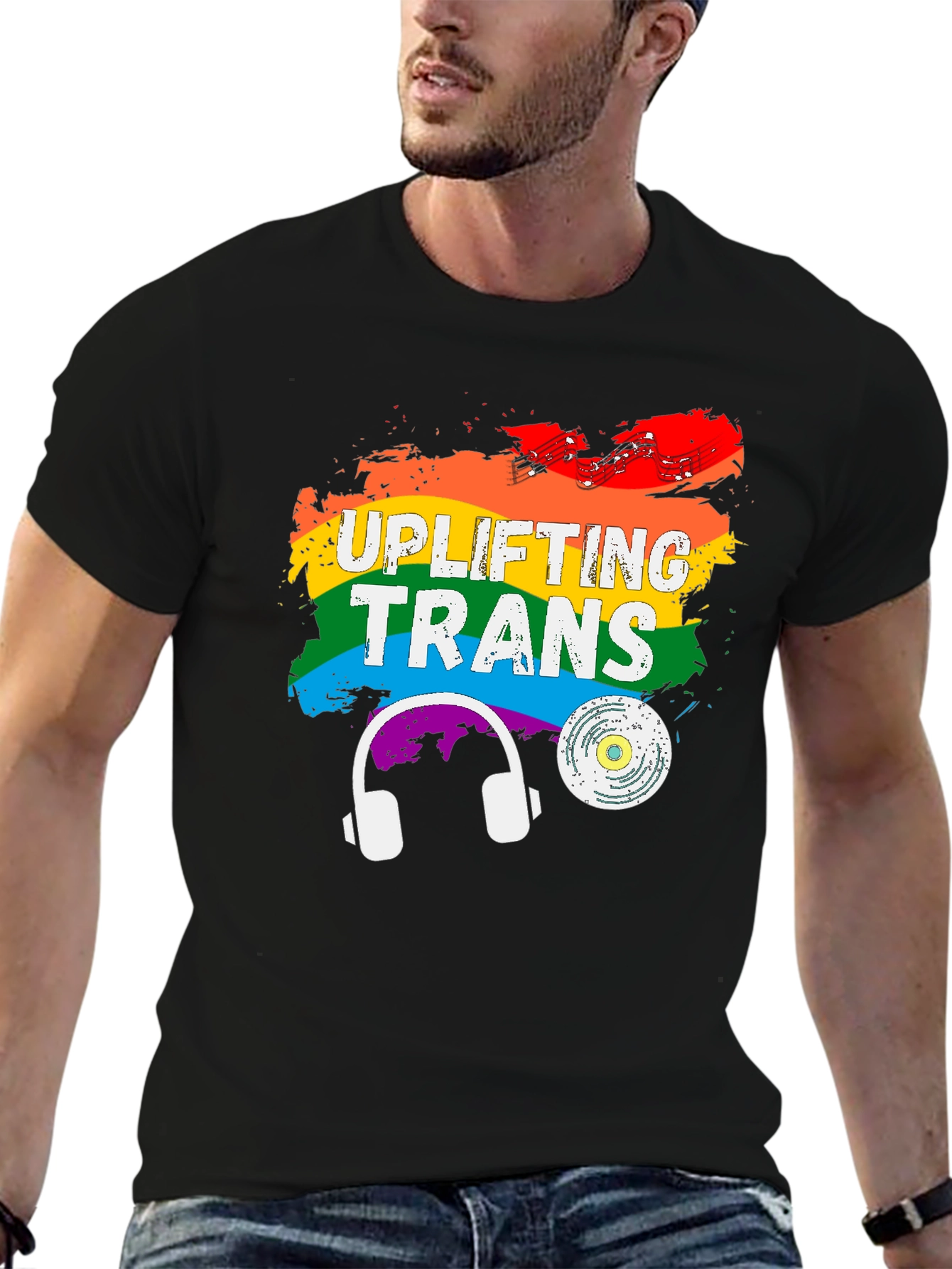 Uplifting Trans Pride Rainbow T-Shirt