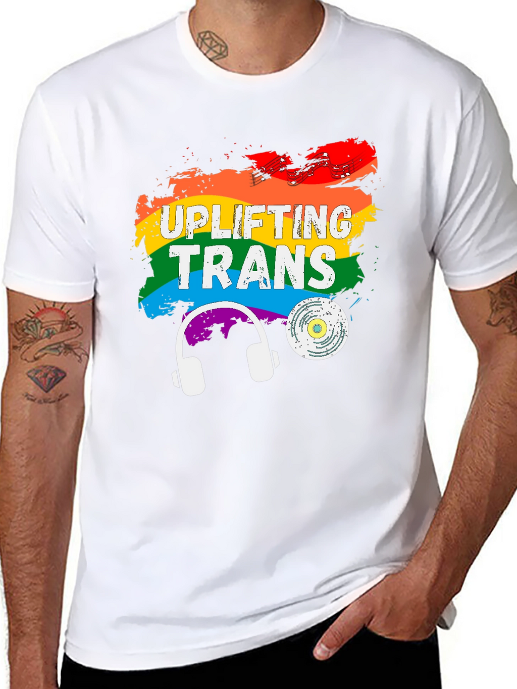 Uplifting Trans Pride Rainbow T-Shirt