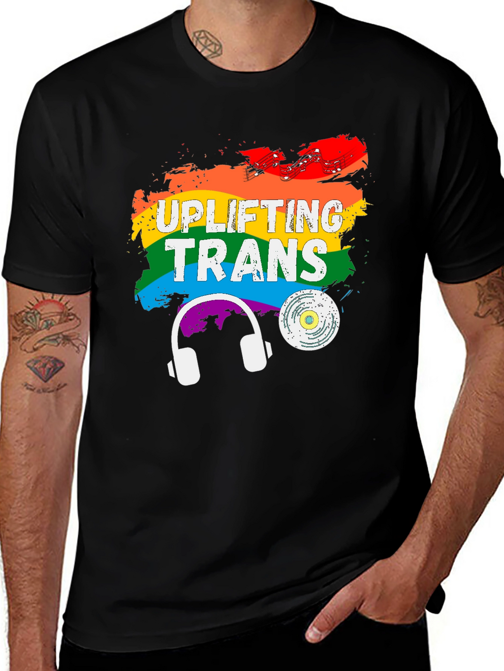 Uplifting Trans Pride Rainbow T-Shirt