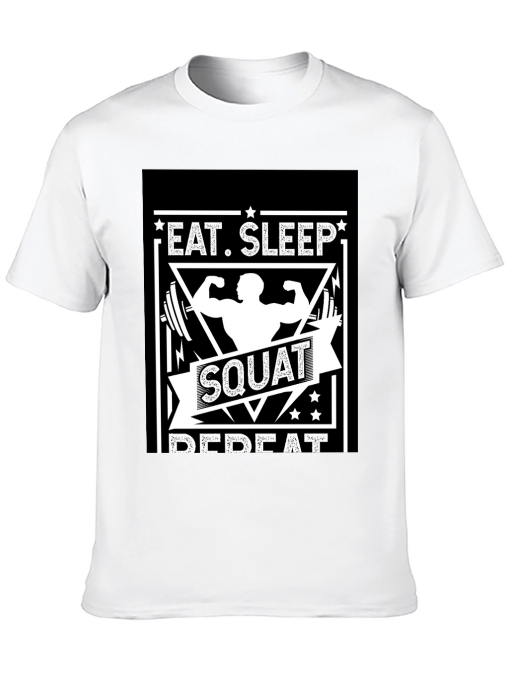 Eat Sleep Squat Repeat Graphic T-Shirt