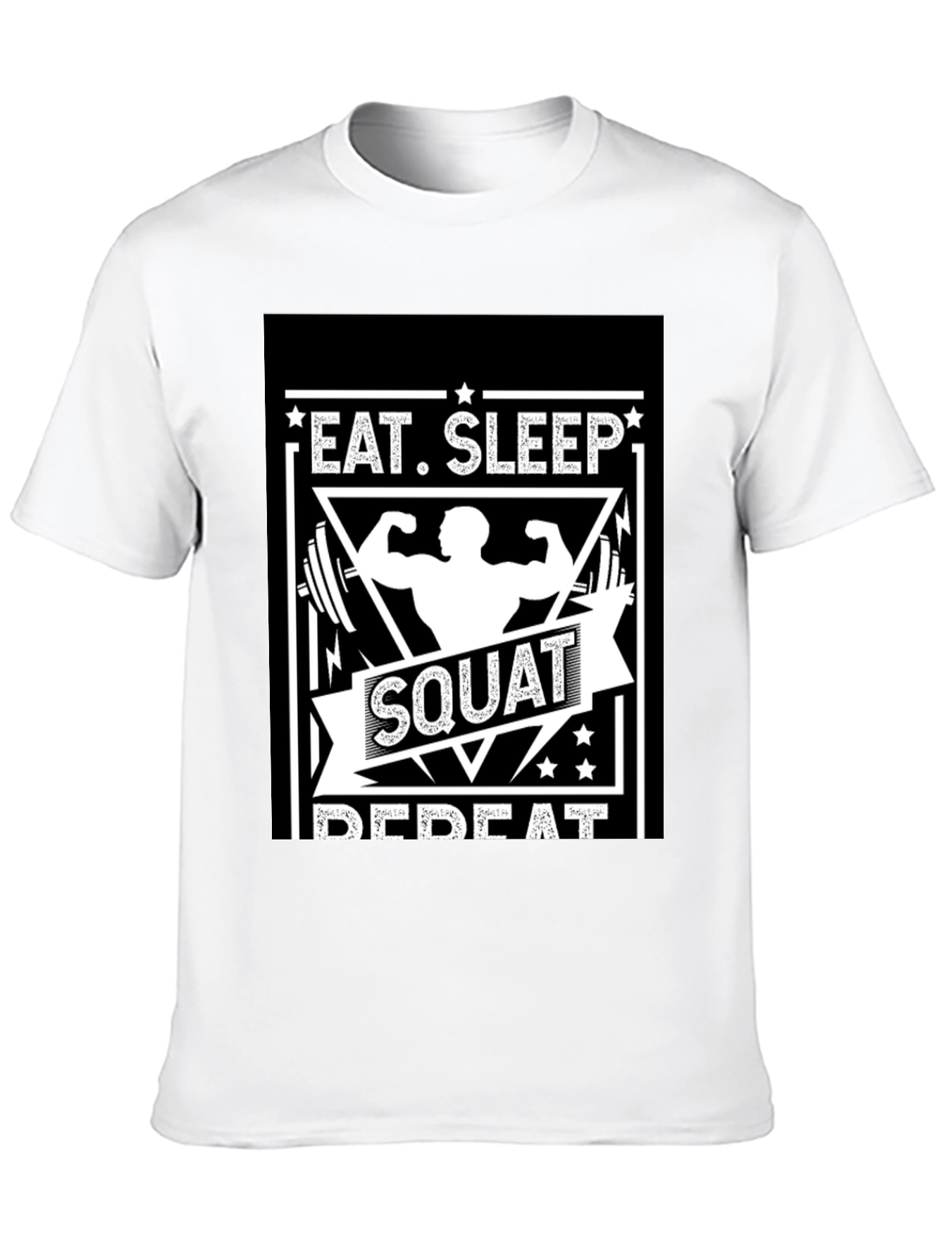 Eat Sleep Squat Repeat Graphic T-Shirt