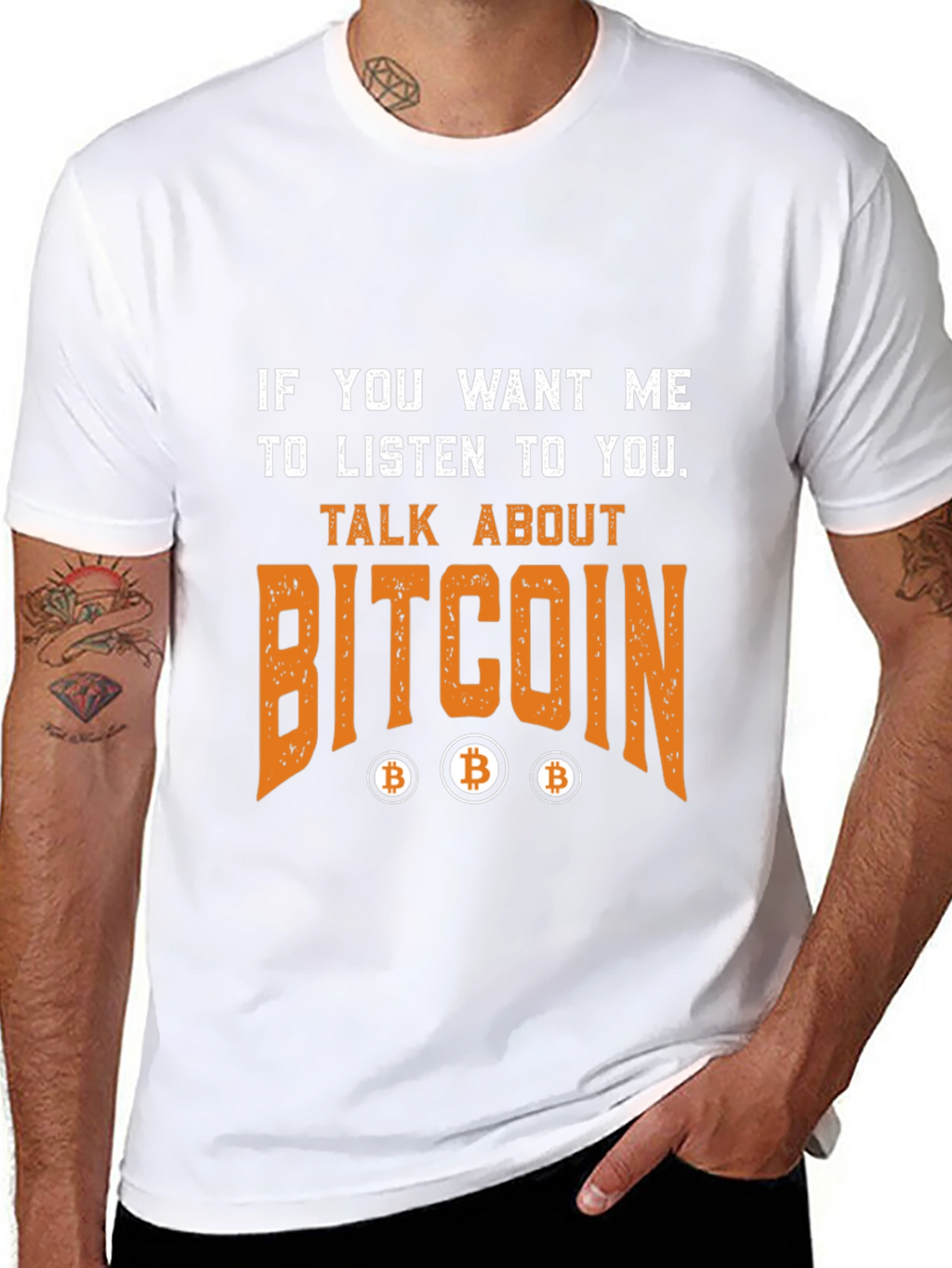Bitcoin Talk T-Shirt Crypto Fan Tee