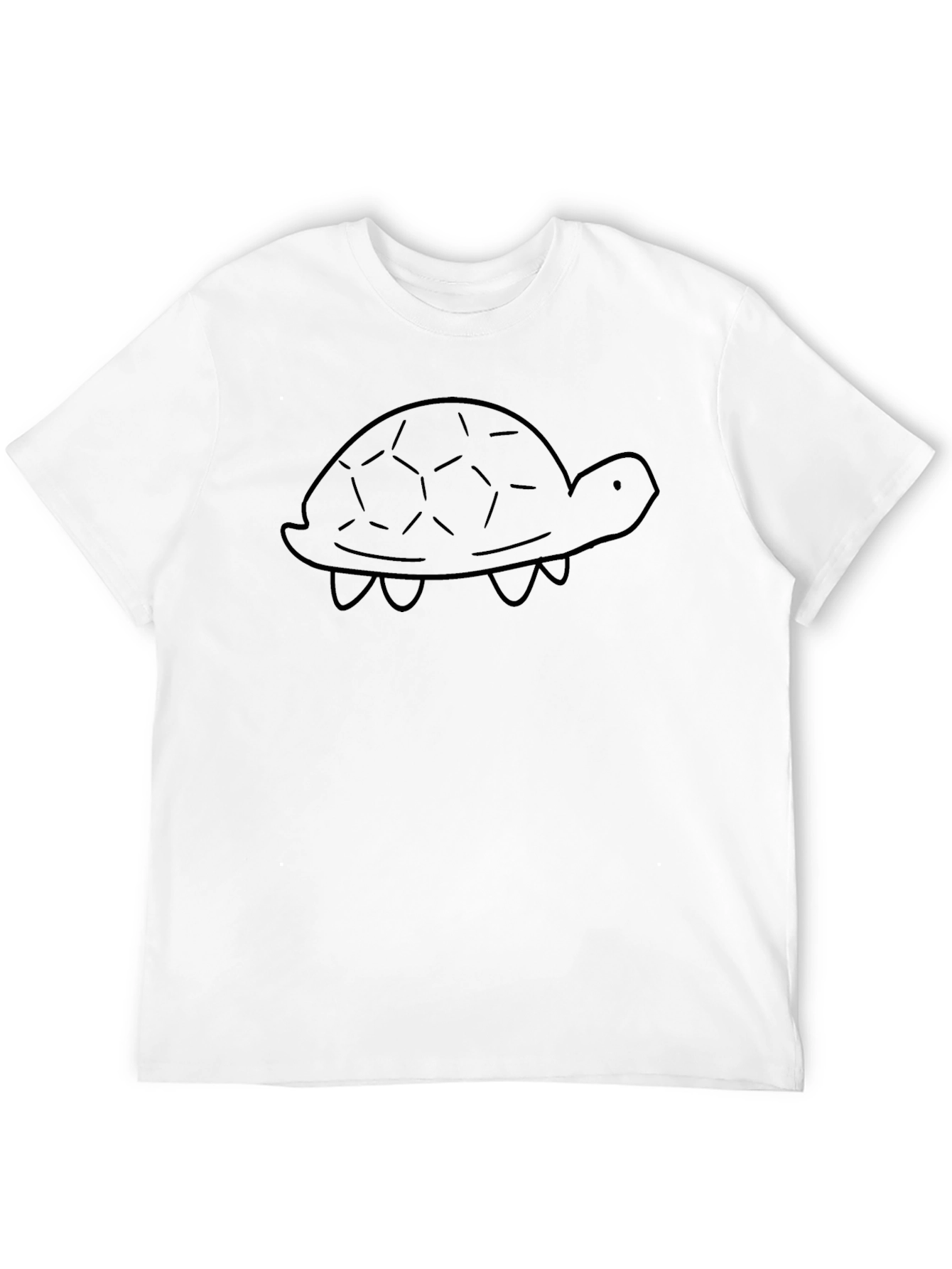 Turtle Graphic Tee - Classic Black Cotton