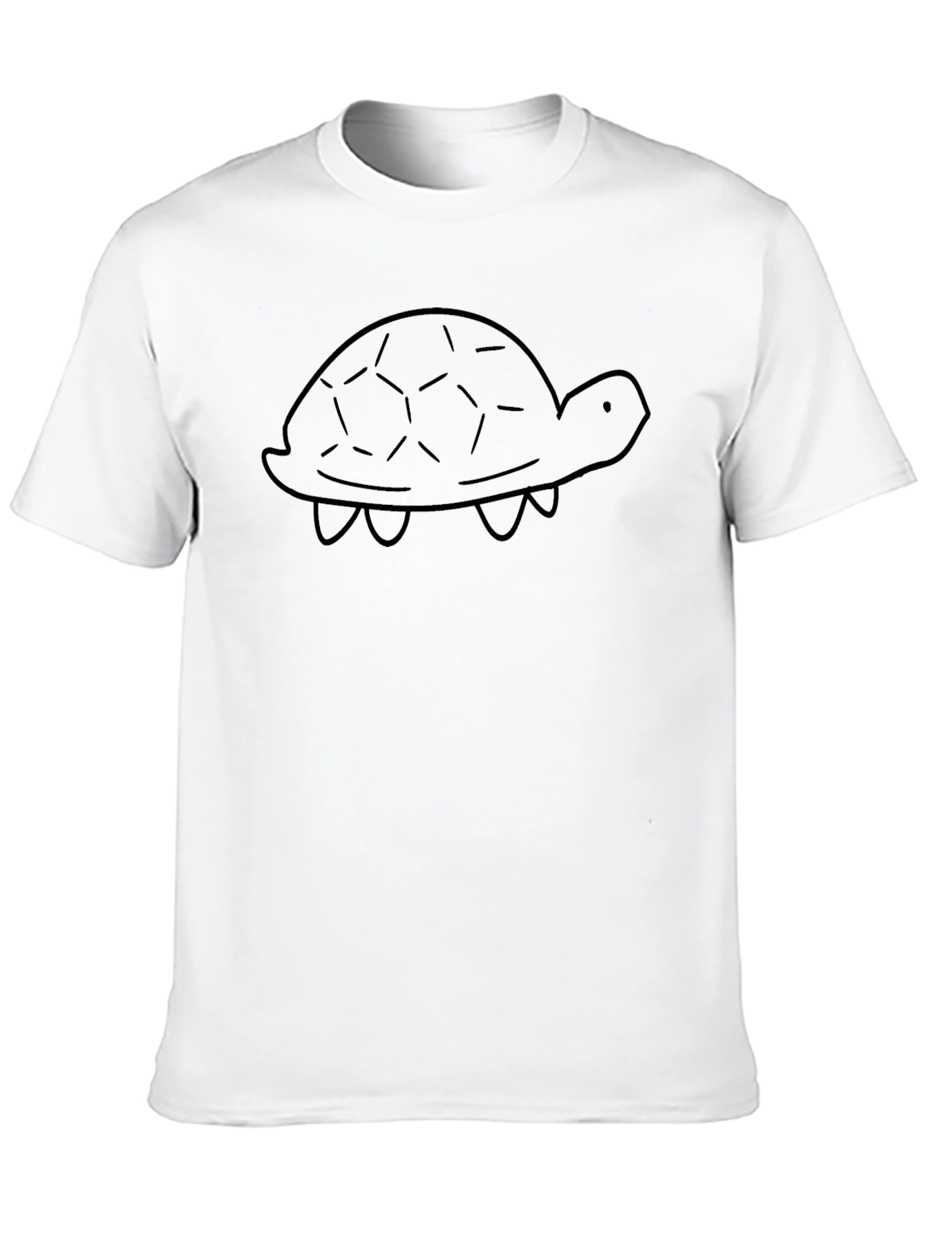Turtle Graphic Tee - Classic Black Cotton