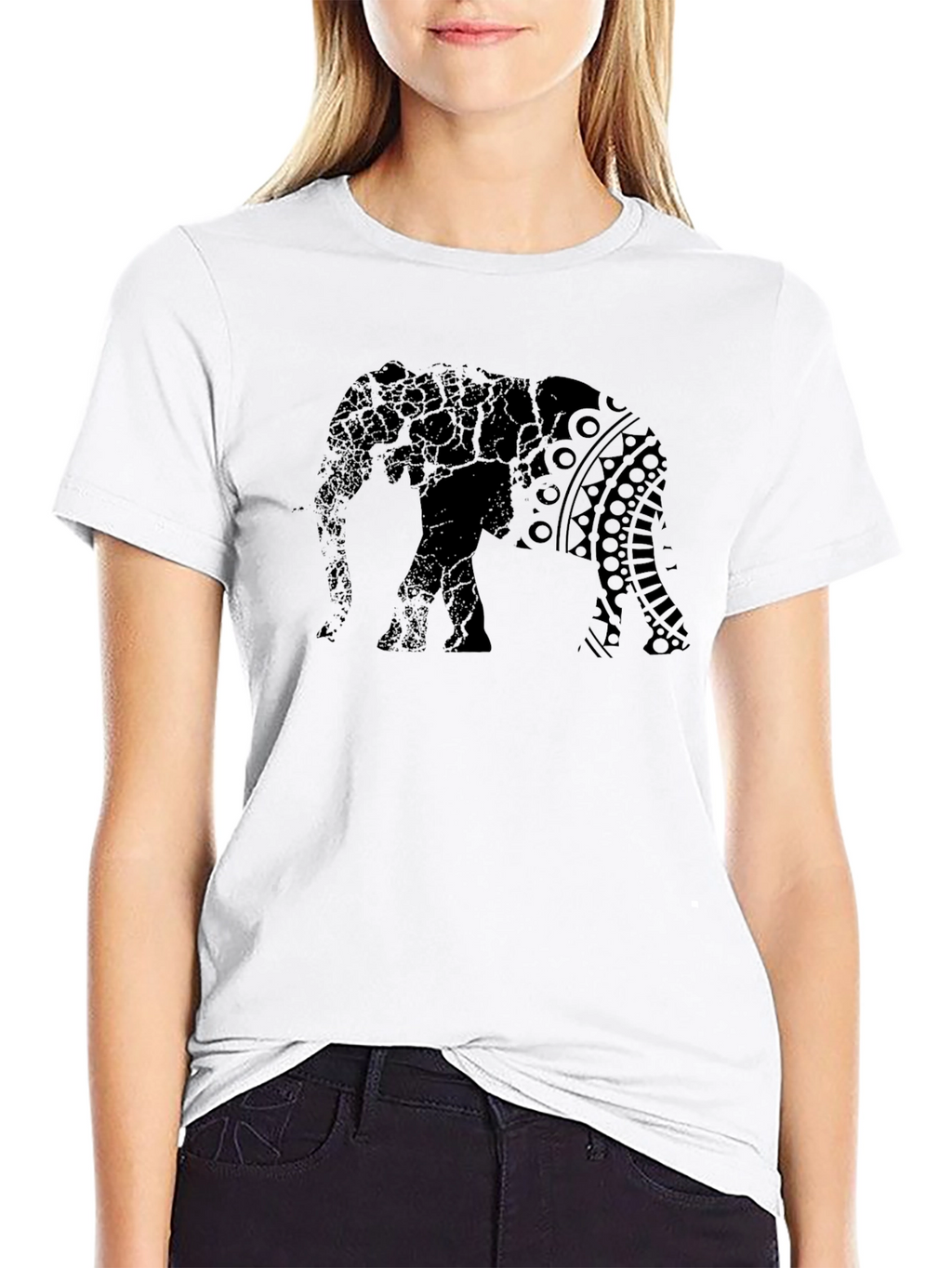 Elephant Graphic Print T-Shirt - Stylish Mens Tee