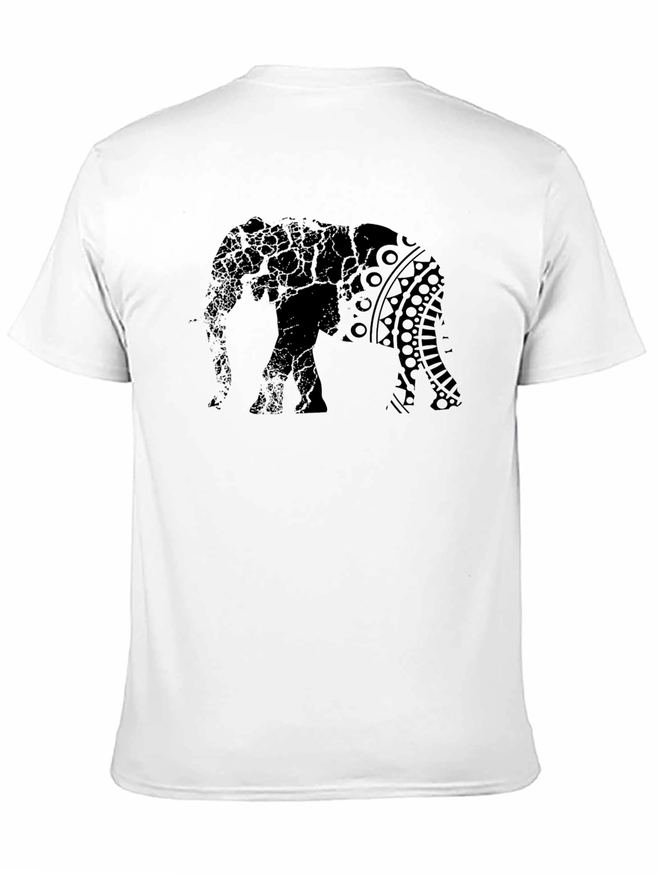 Elephant Graphic Print T-Shirt - Stylish Mens Tee