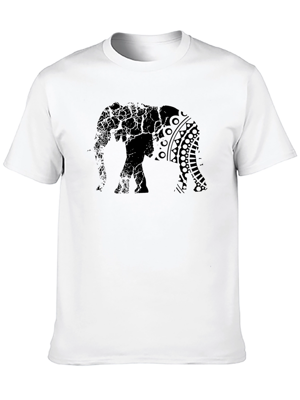 Elephant Graphic Print T-Shirt - Stylish Mens Tee