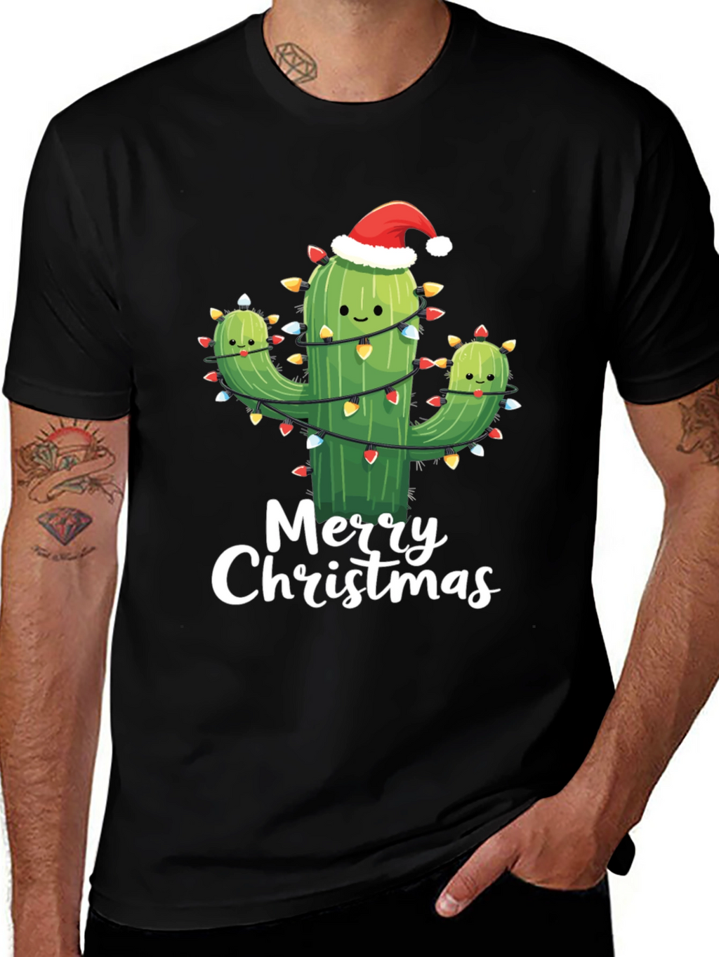Merry Cactus Christmas T-Shirt
