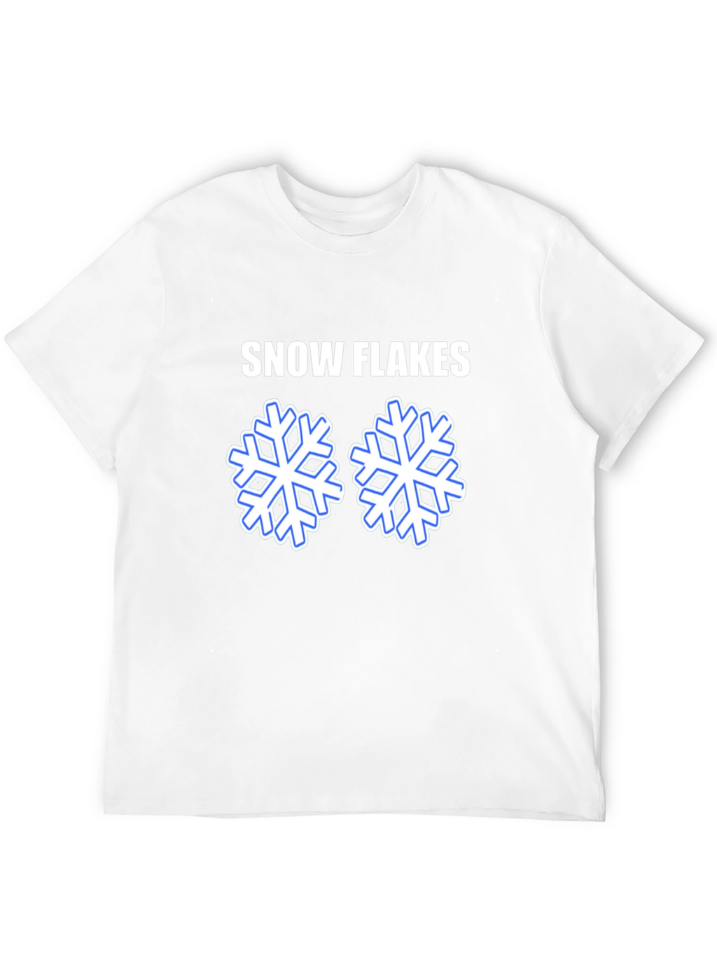 Snowflakes Graphic T-Shirt - Black Cotton Tee