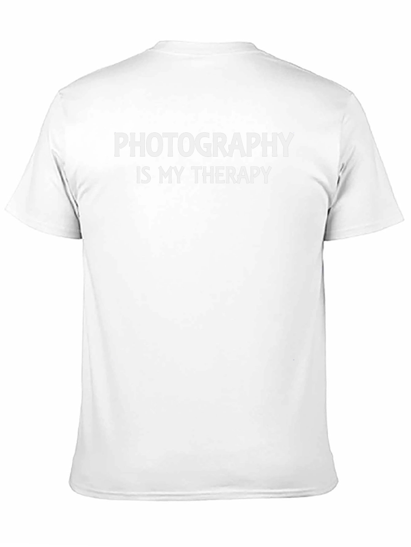 Photography Is My Therapy - Mens Black T-Shirt