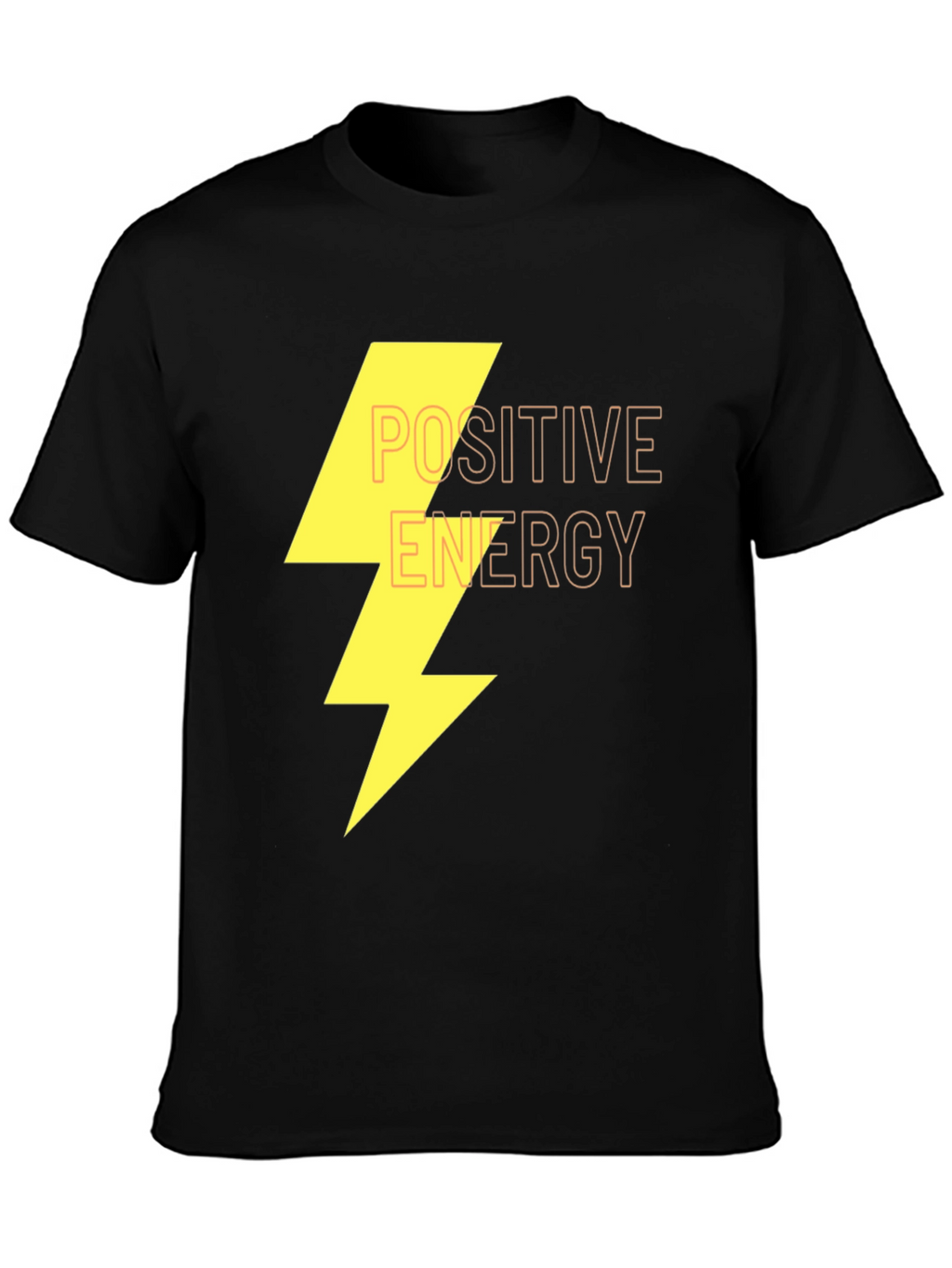 Positive Energy Graphic Black T-Shirt