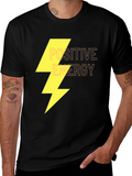 Positive Energy Graphic Black T-Shirt