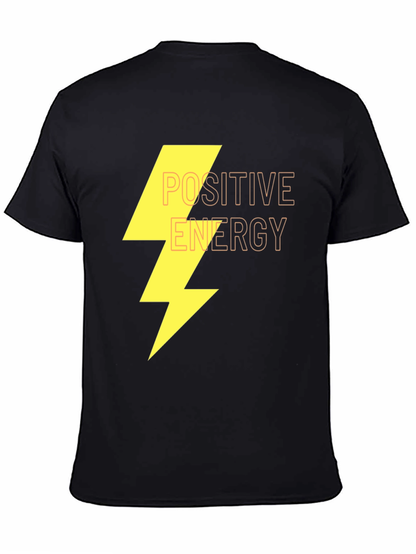 Positive Energy Graphic Black T-Shirt