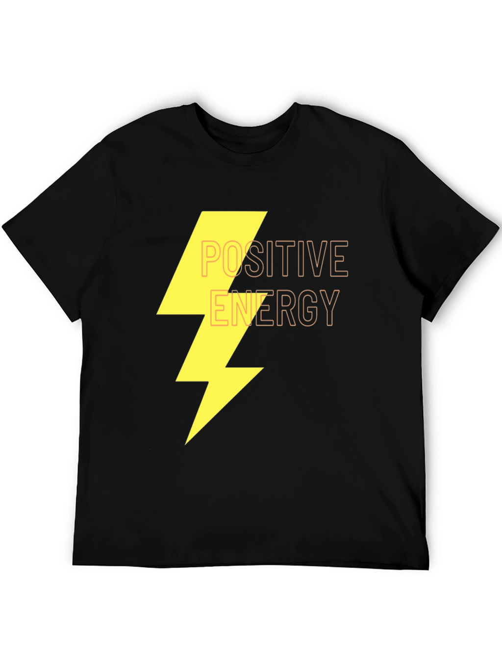 Positive Energy Graphic Black T-Shirt