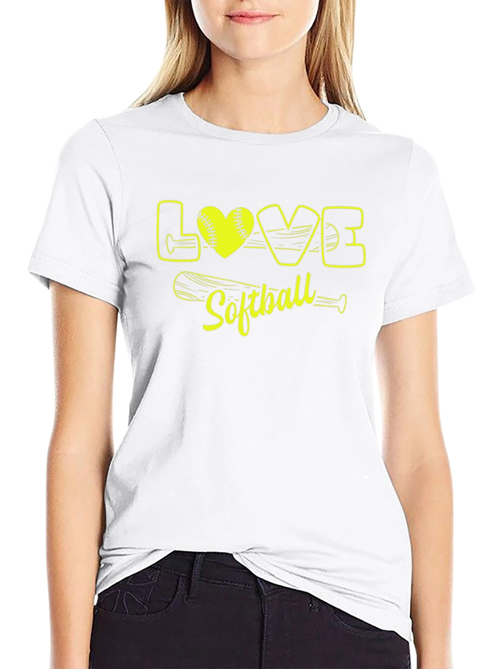 Love Softball Graphic T-Shirt for Sports Fans