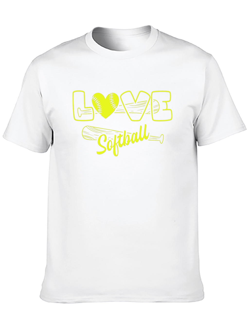Love Softball Graphic T-Shirt for Sports Fans