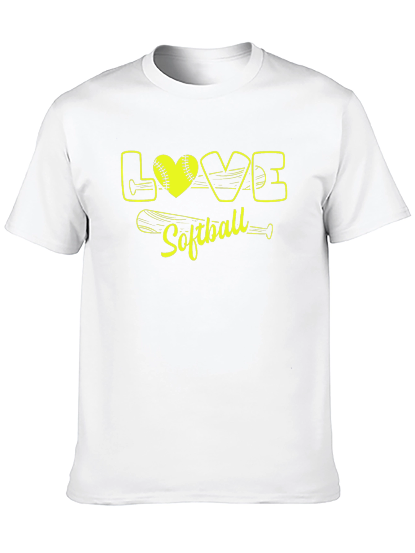 Love Softball Graphic T-Shirt for Sports Fans