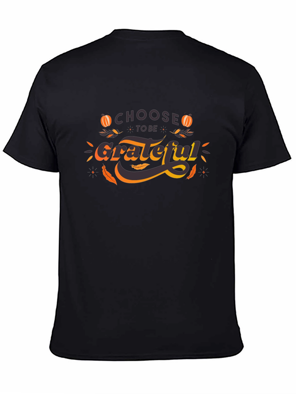 Grateful Thanksgiving Graphic Tee - Black
