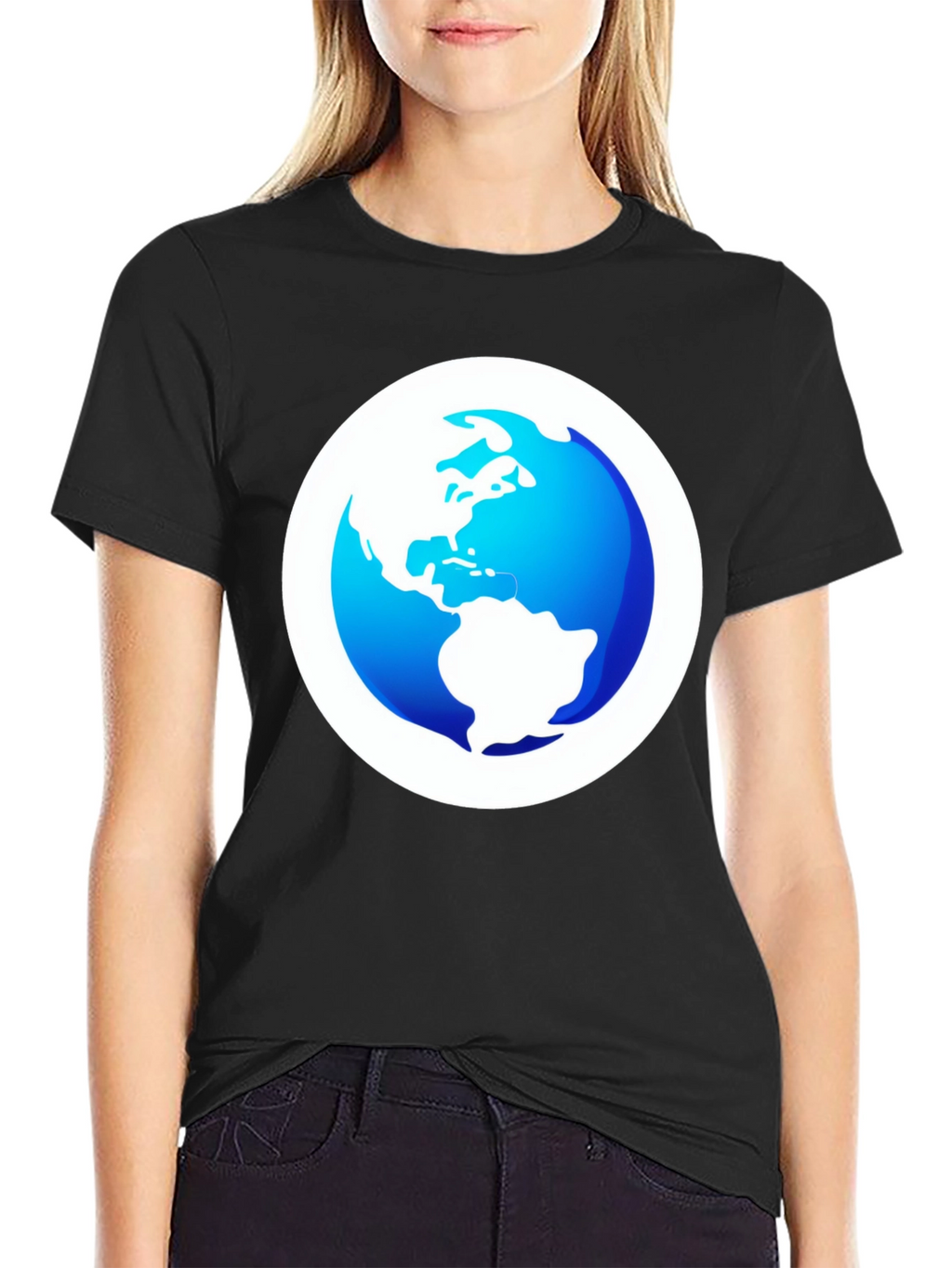 Earth Graphic Black Tee