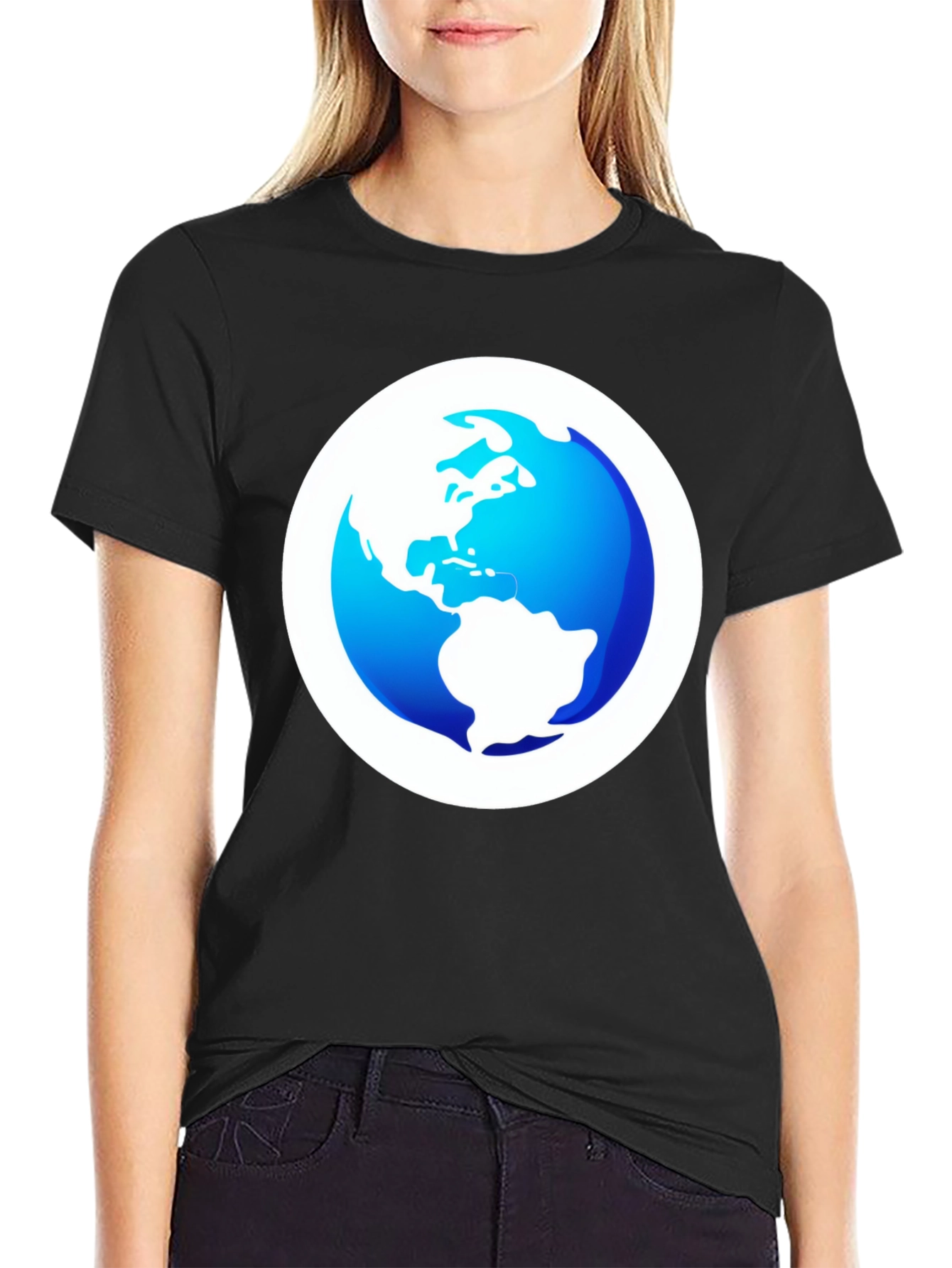 Earth Graphic Black Tee