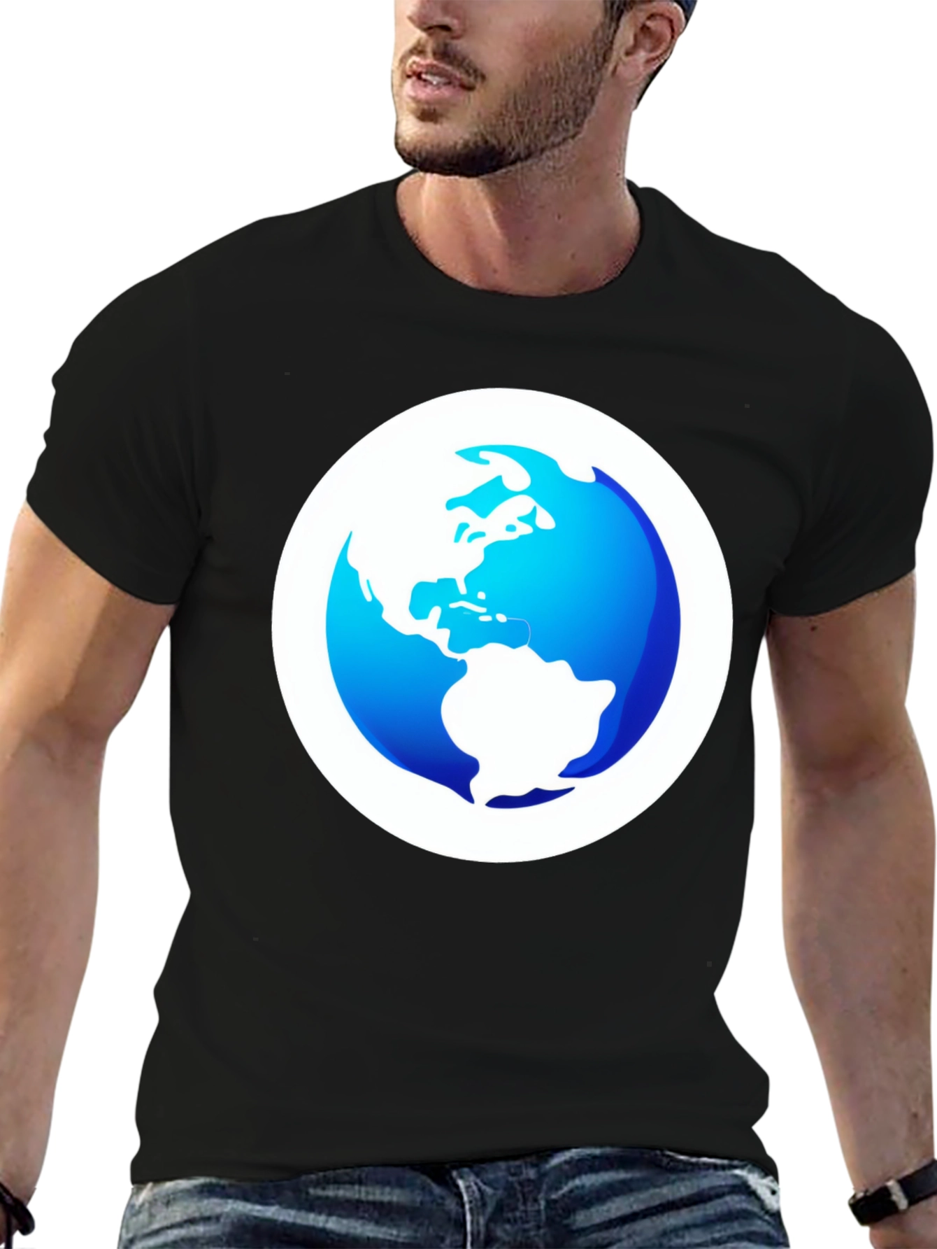 Earth Graphic Black Tee