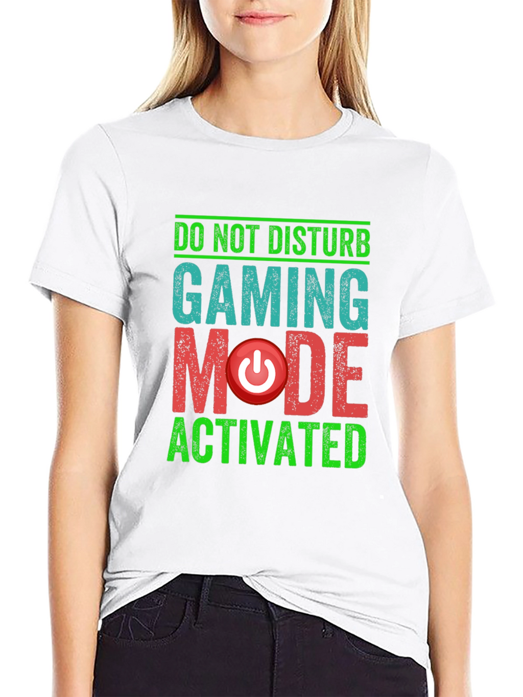 Gaming Mode Activated Graphic Tee - Black