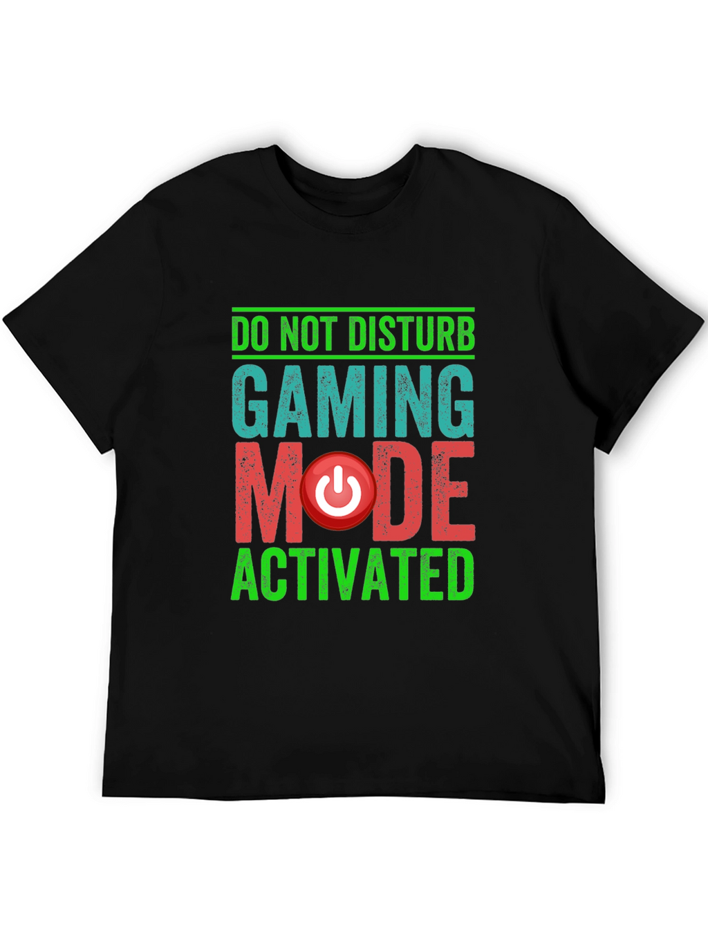 Gaming Mode Activated Graphic Tee - Black