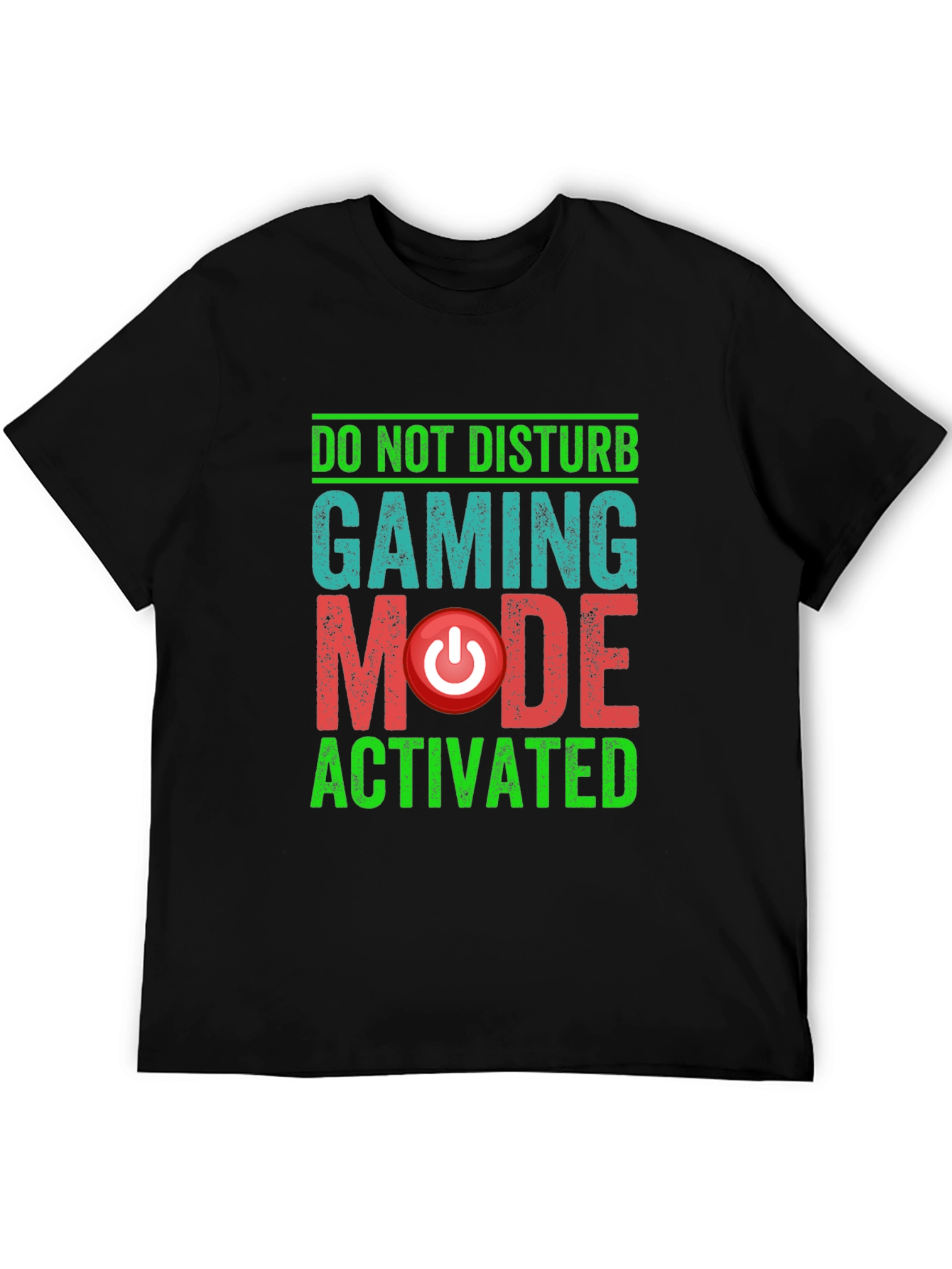 Gaming Mode Activated Graphic Tee - Black