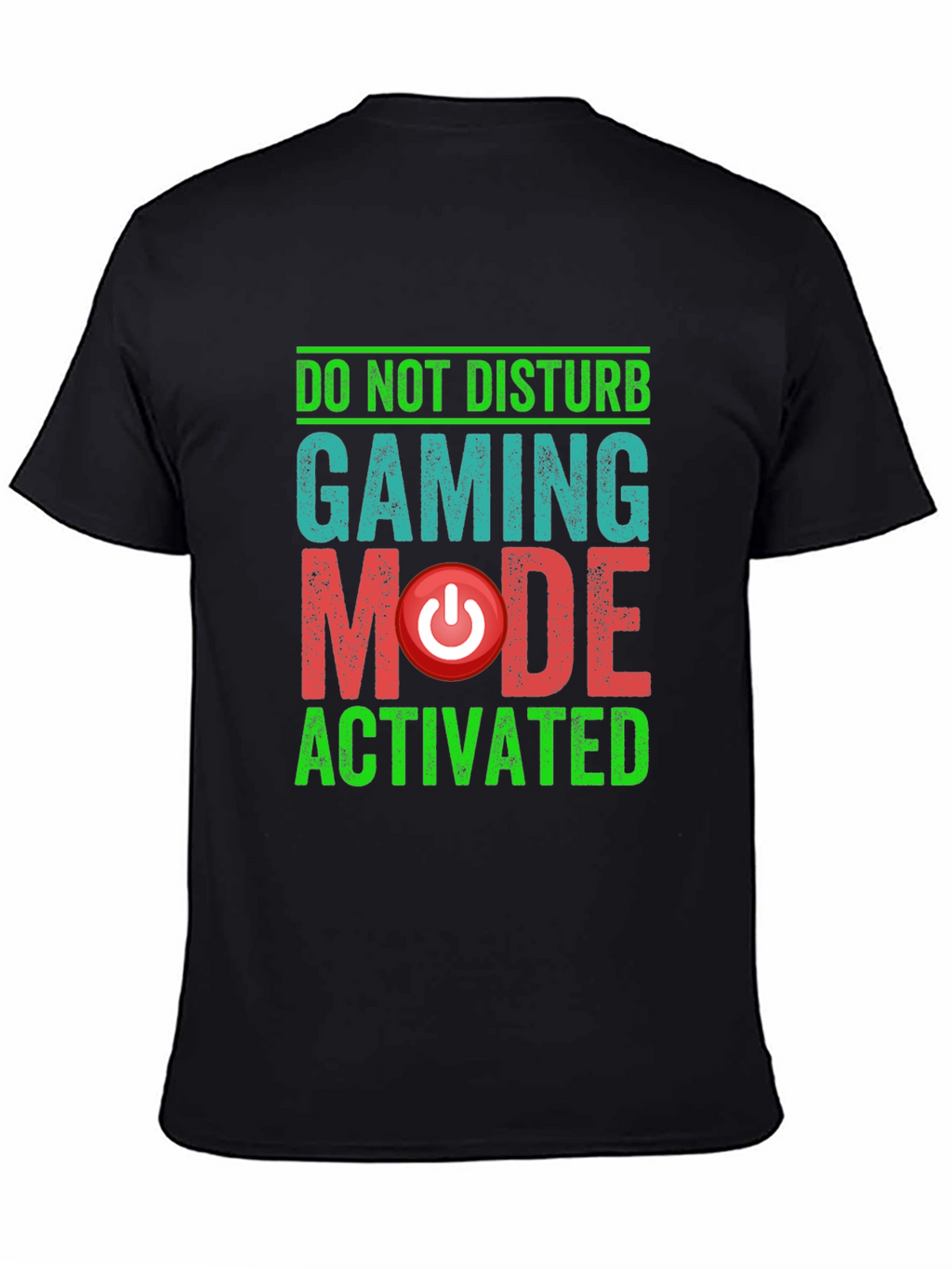 Gaming Mode Activated Graphic Tee - Black
