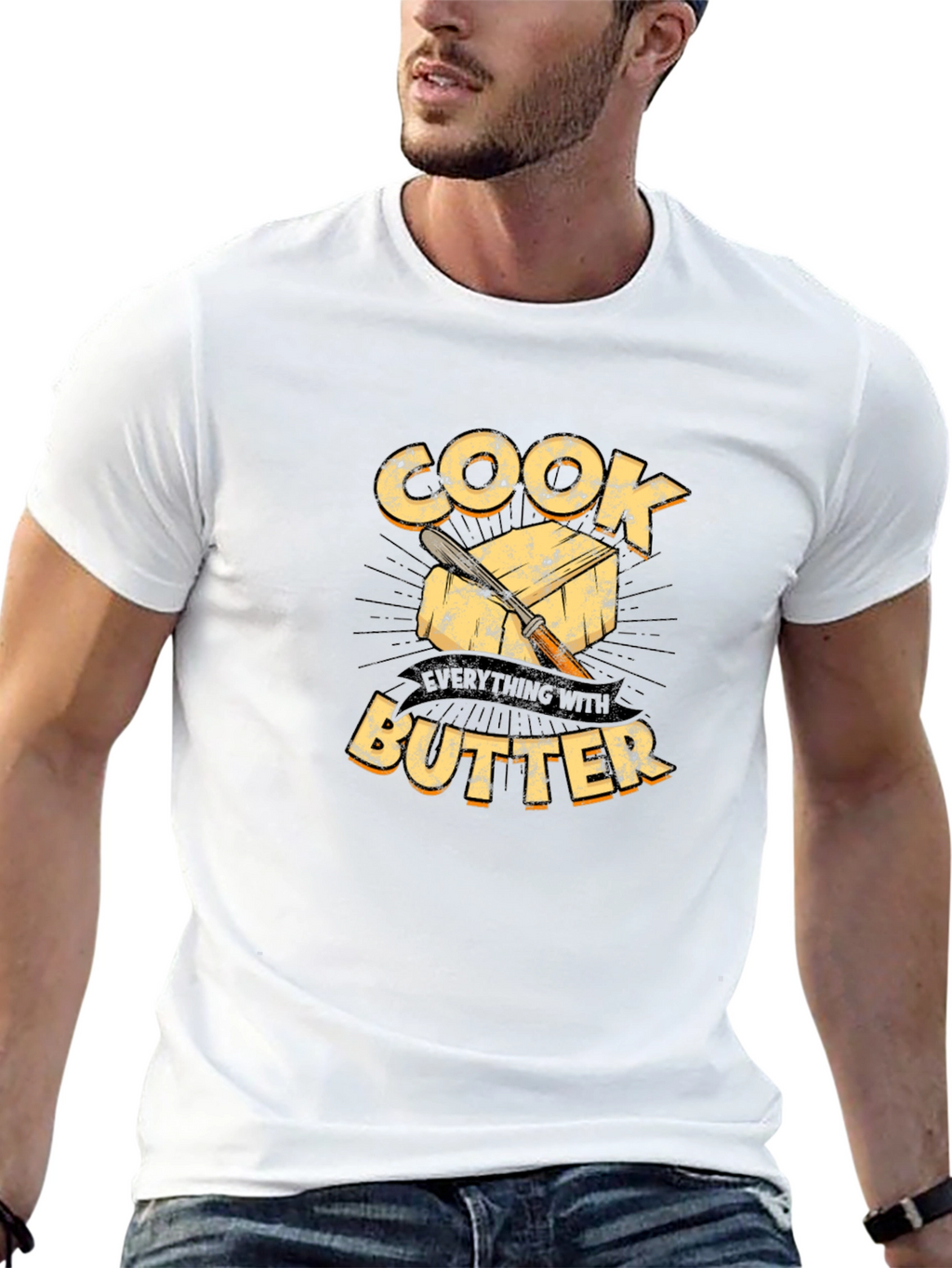 Cook With Butter Black Graphic Tee