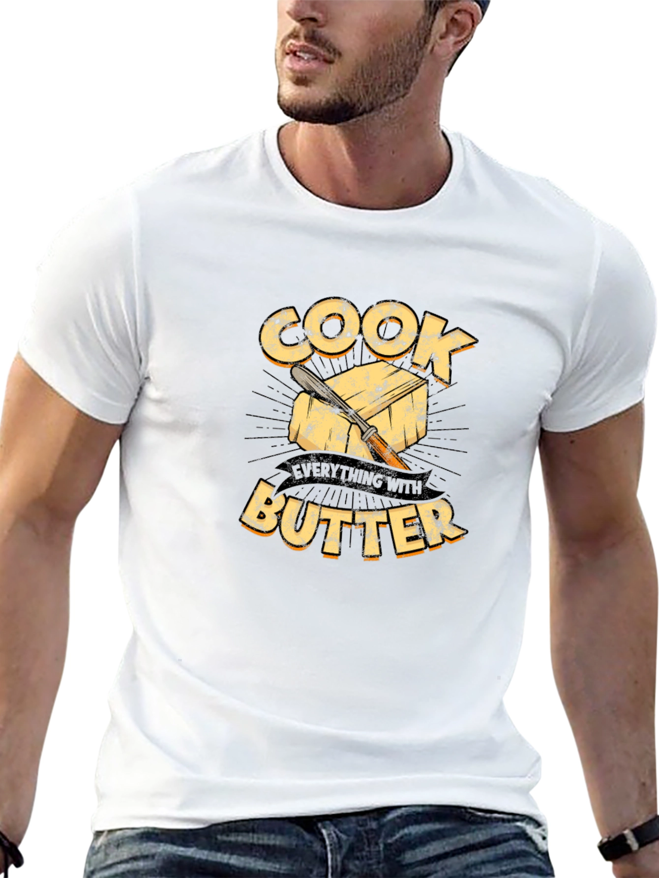 Cook With Butter Black Graphic Tee