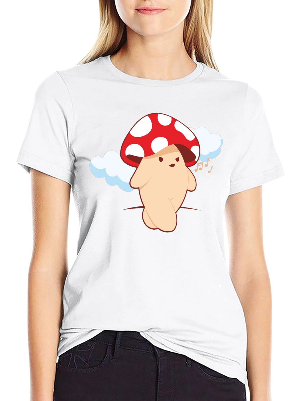 Mushroom Character Graphic Tee - Fun & Unique Design