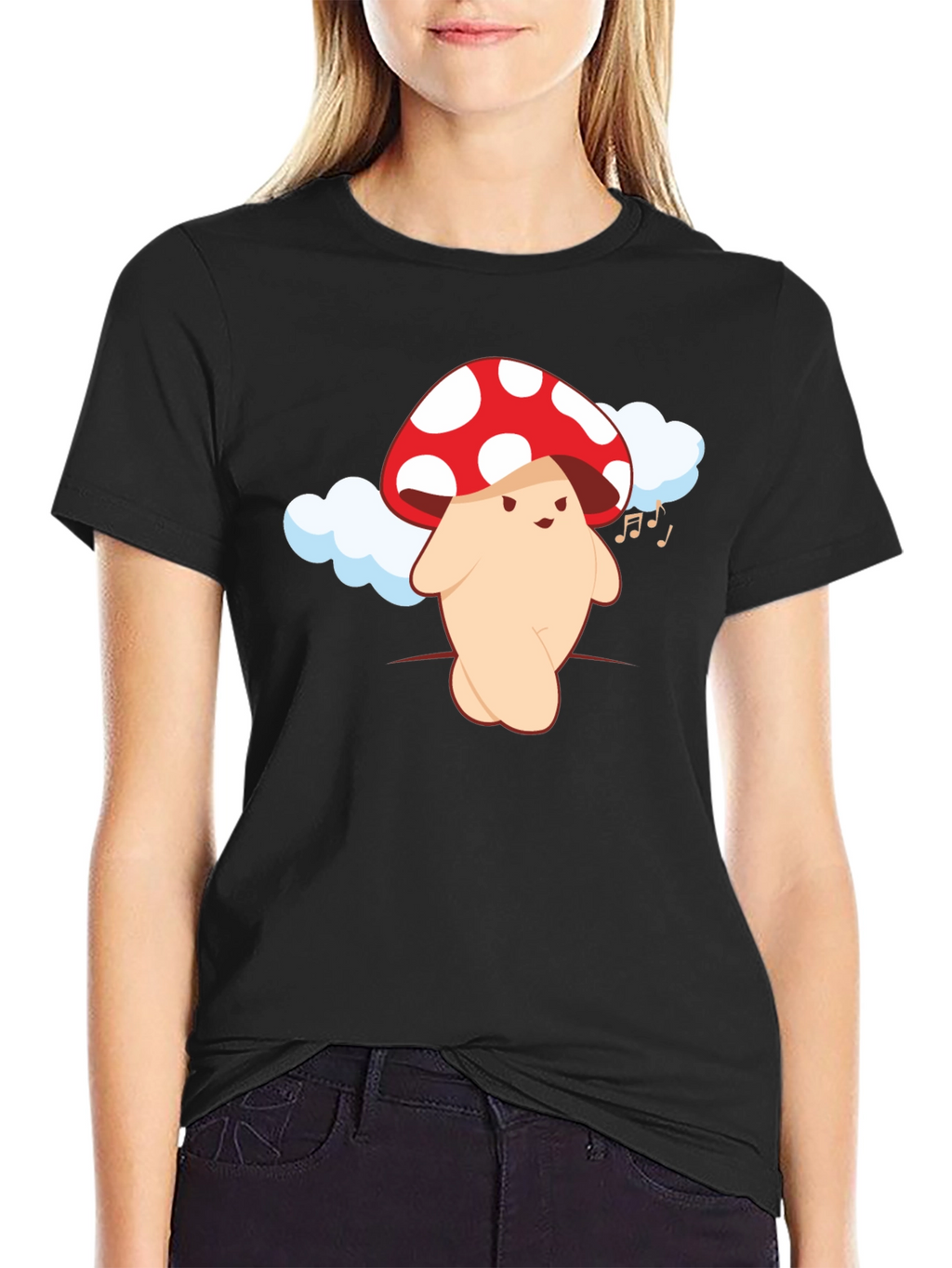 Mushroom Character Graphic Tee - Fun & Unique Design