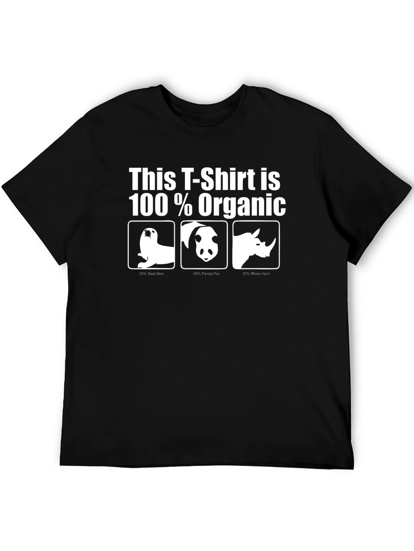 Humorous Organic T-Shirt with Animal Design