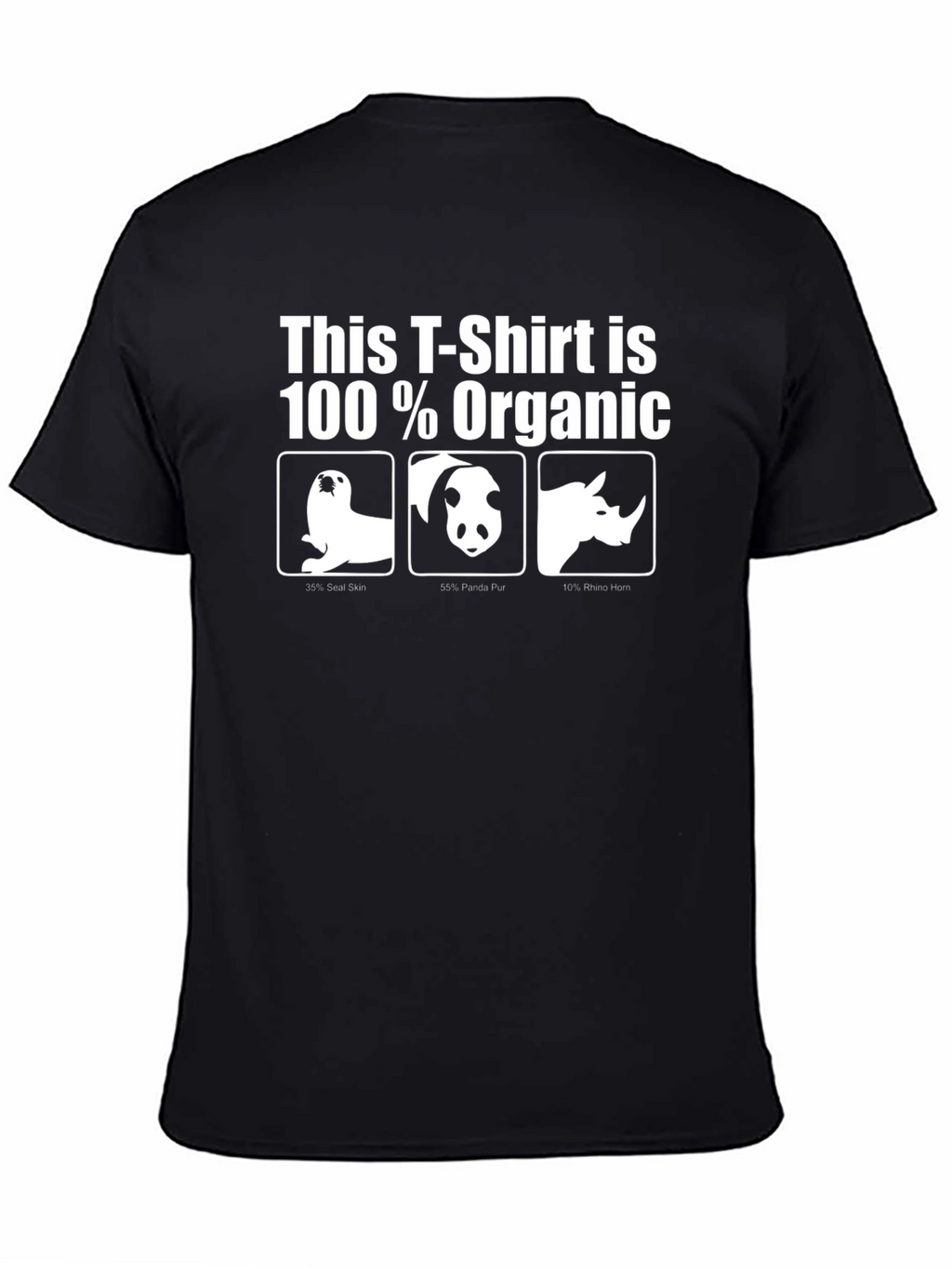 Humorous Organic T-Shirt with Animal Design