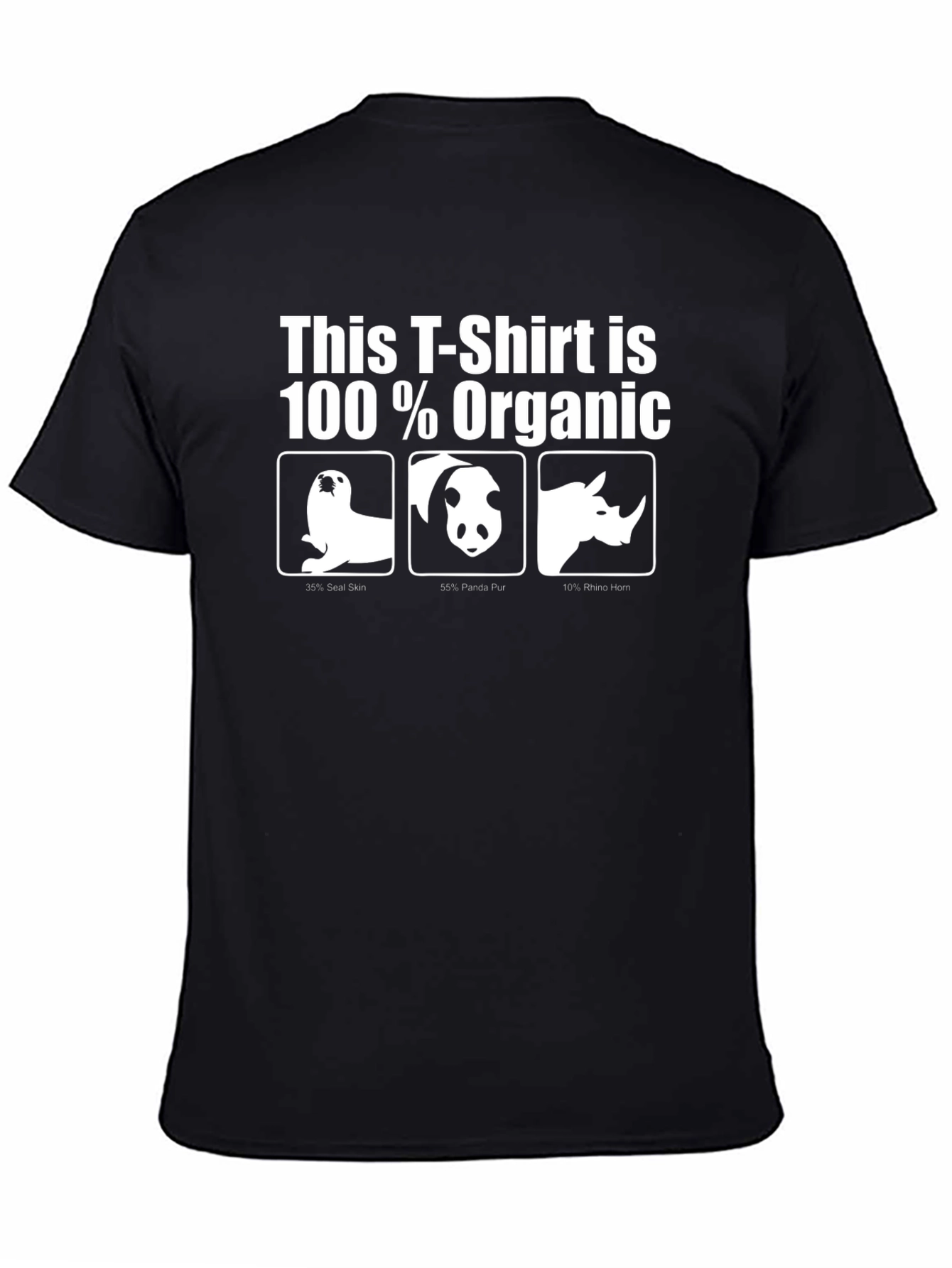 Humorous Organic T-Shirt with Animal Design