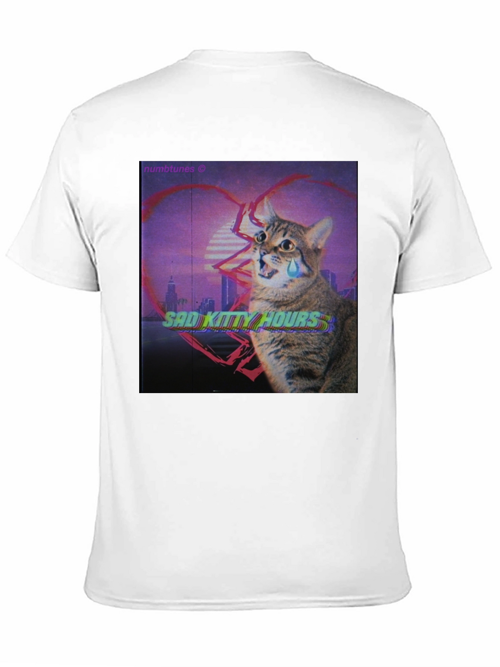 Sad Kitty Hours Graphic T-Shirt