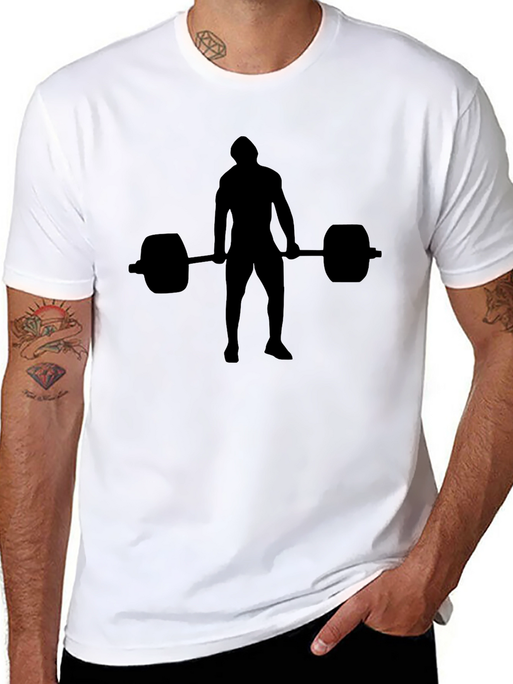 Weightlifter Silhouette T-Shirt - Gym Apparel
