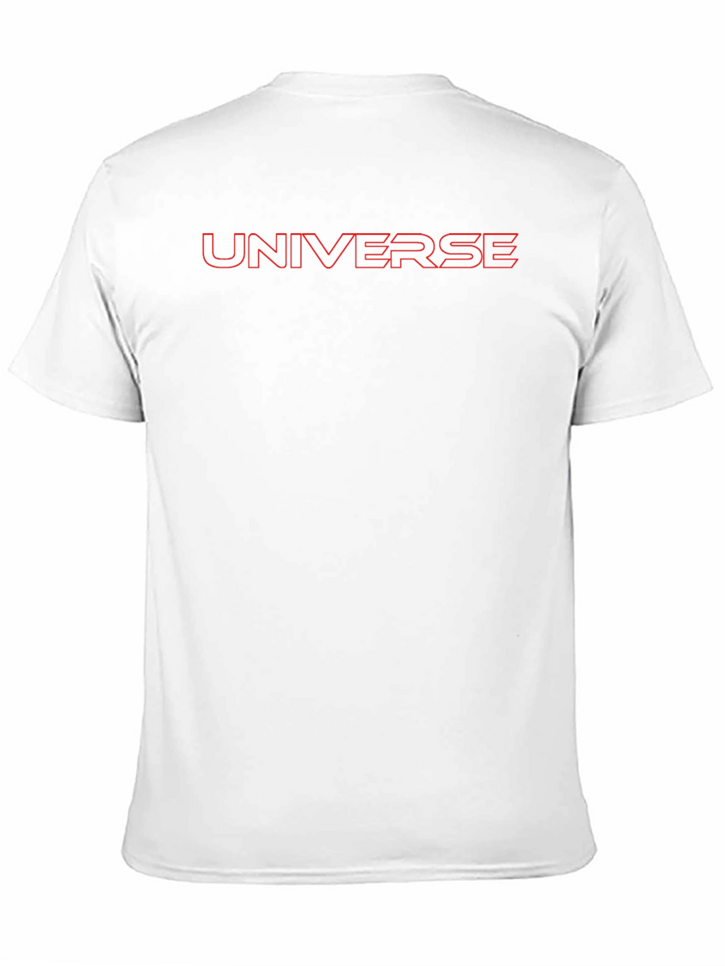 Universe Red Outline Black T-Shirt