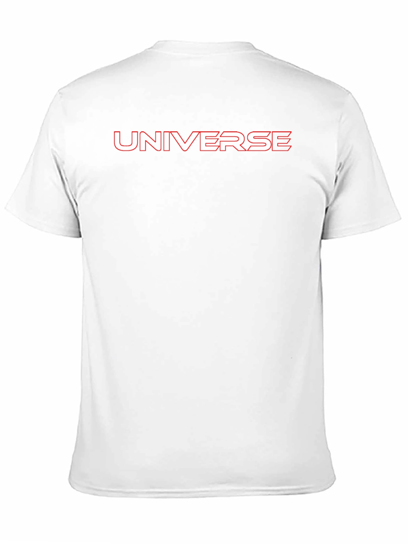 Universe Red Outline Black T-Shirt