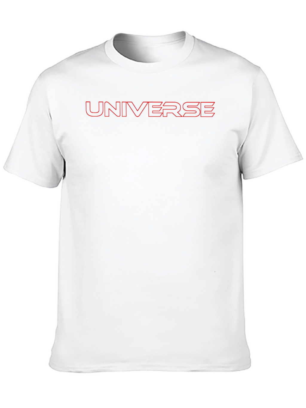 Universe Red Outline Black T-Shirt