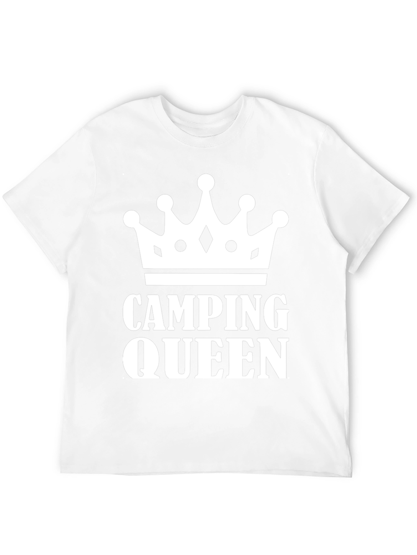 Camping Queen Graphic T-Shirt - Black