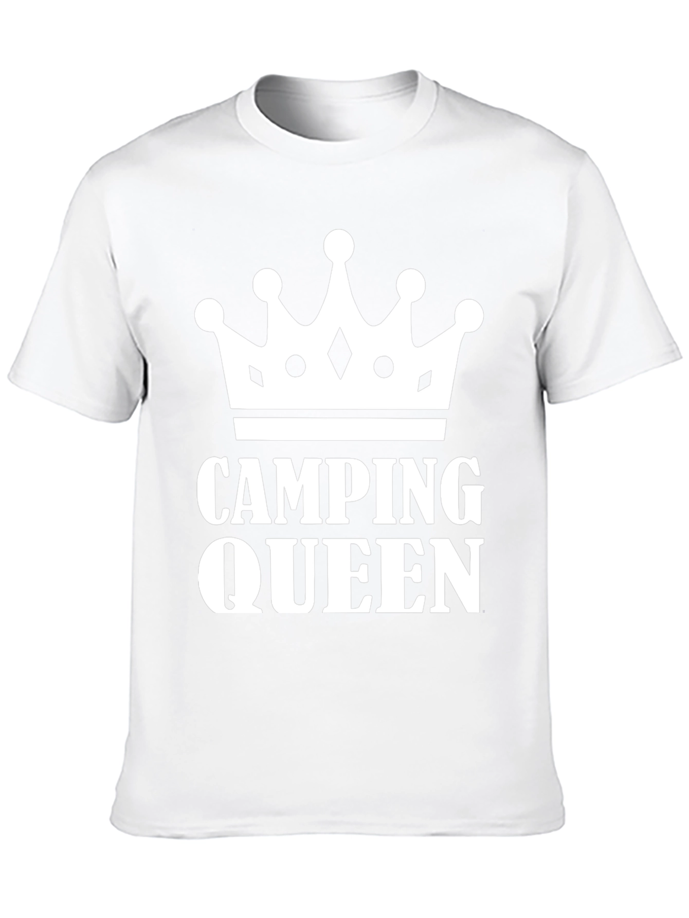 Camping Queen Graphic T-Shirt - Black