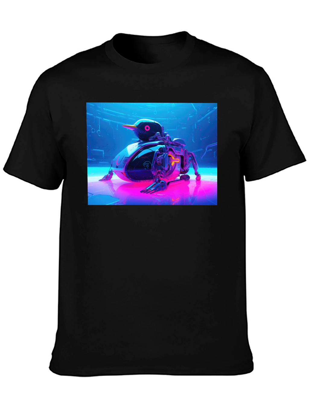 Cyberpunk Duck T-Shirt - Futuristic Design