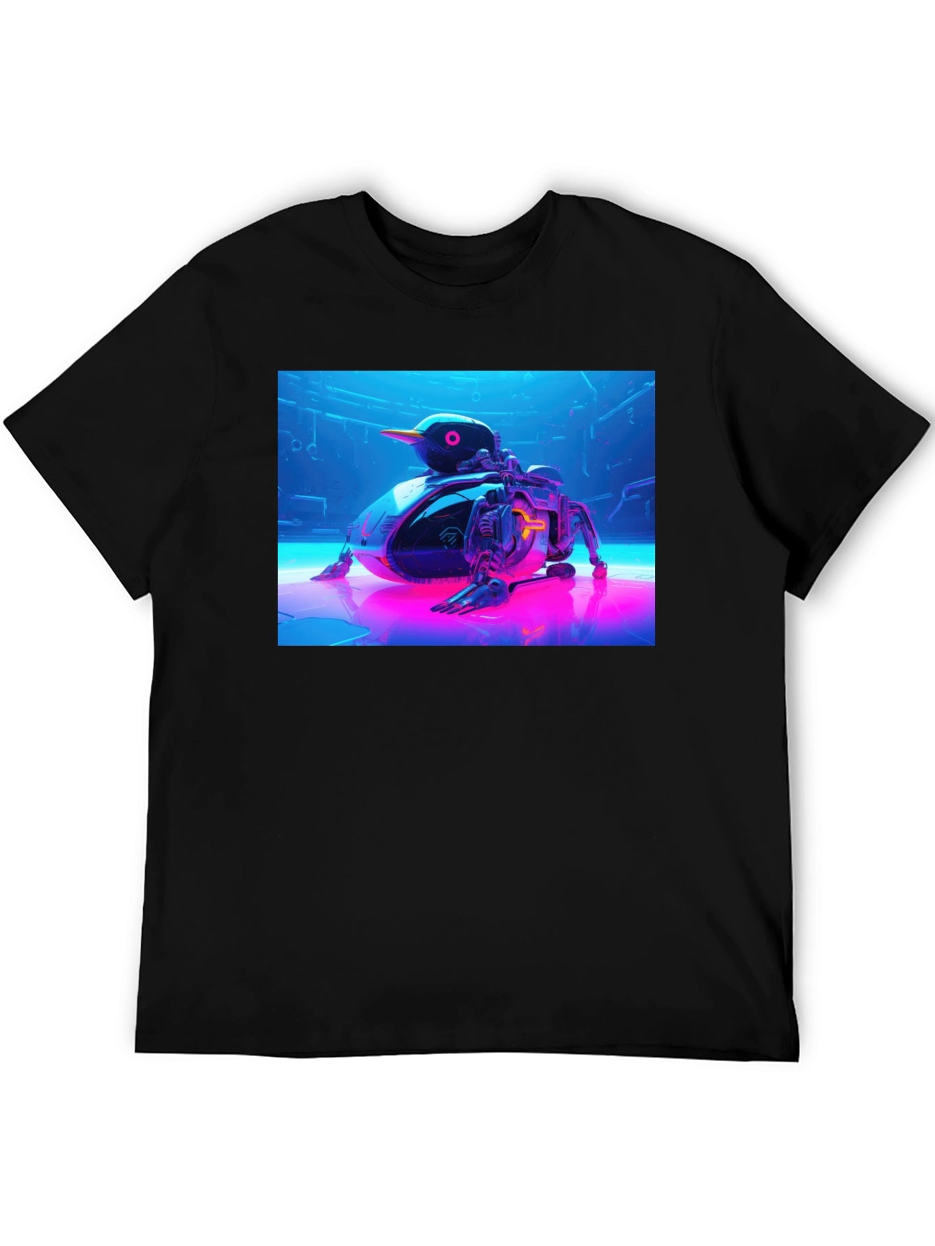 Cyberpunk Duck T-Shirt - Futuristic Design