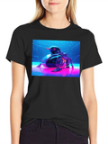 Cyberpunk Duck T-Shirt - Futuristic Design